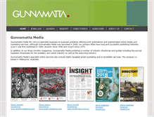 Tablet Screenshot of gunnamattamedia.com